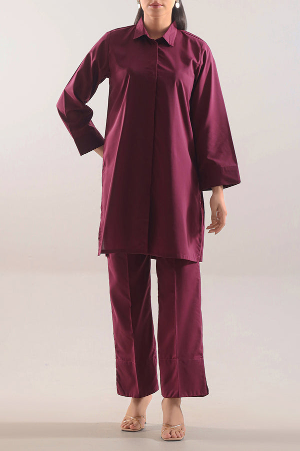 Solid Easy Care Fabric Stitched 2 Piece (Shirt/Trouser)