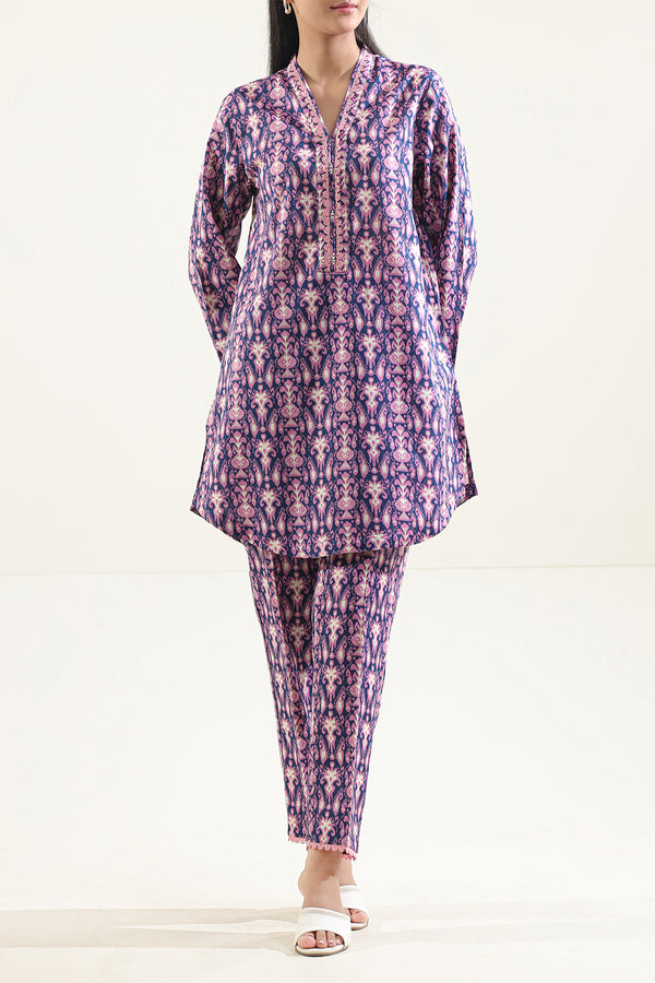 Printed Lawn Stitched 2 Piece (Shirt/Trouser)