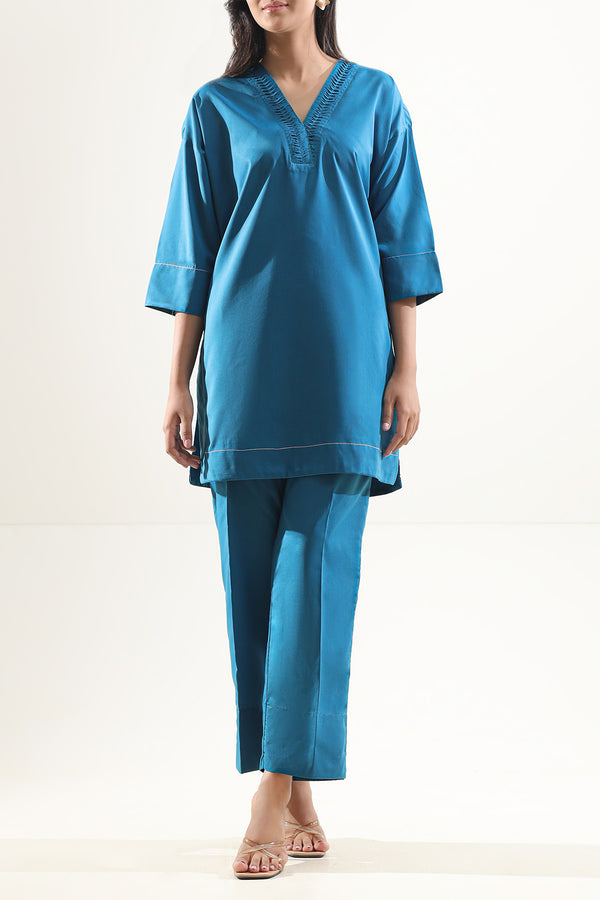 Solid Easy Care Fabric Stitched 2 Piece (Shirt/Trouser)