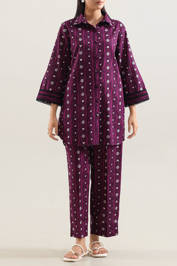 Printed Lawn Stitched 2 Piece (Shirt/Trouser)