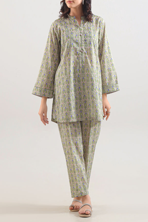 Printed Lawn Stitched 2 Piece (Shirt/Trouser)