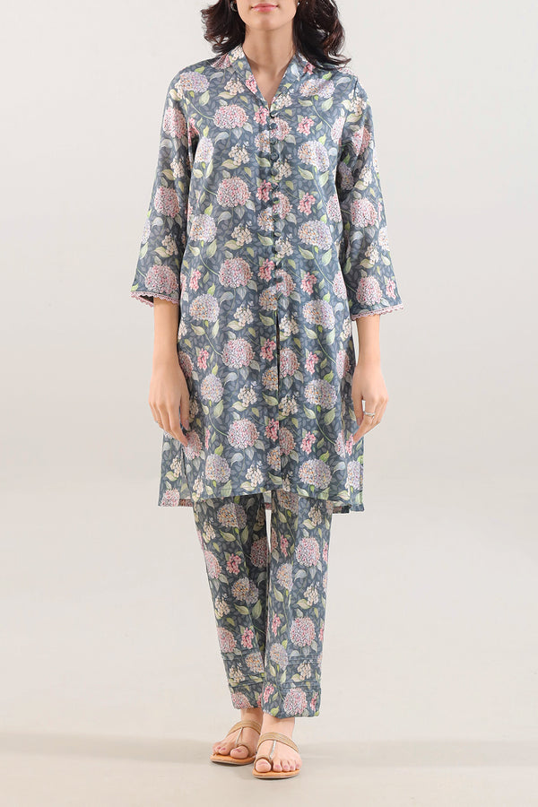 Printed Arabic Lawn Stitched Shirt