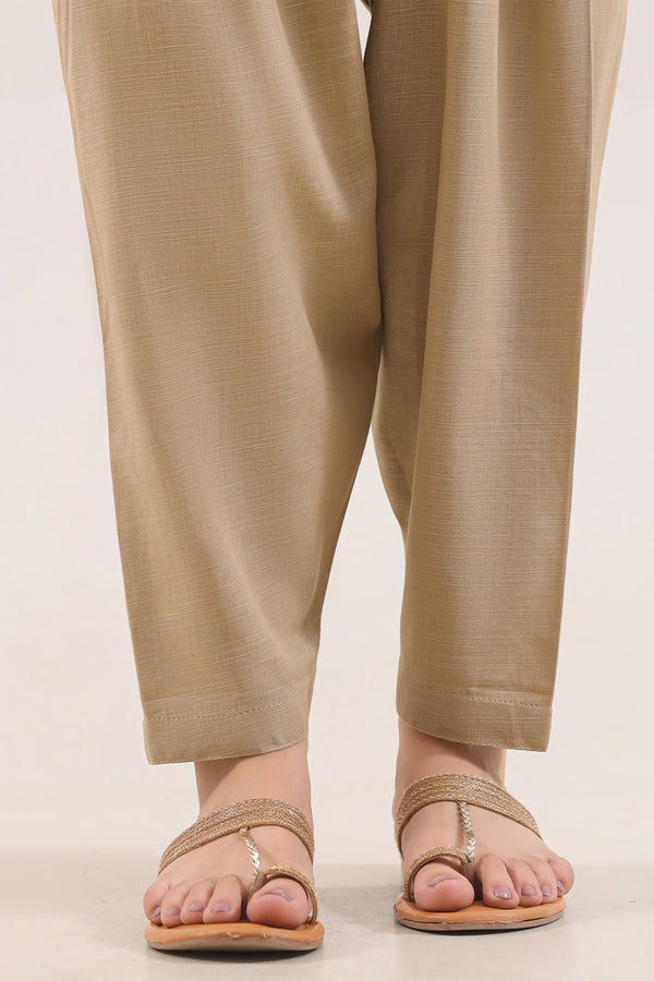 Dyed Slub Cotton Pants