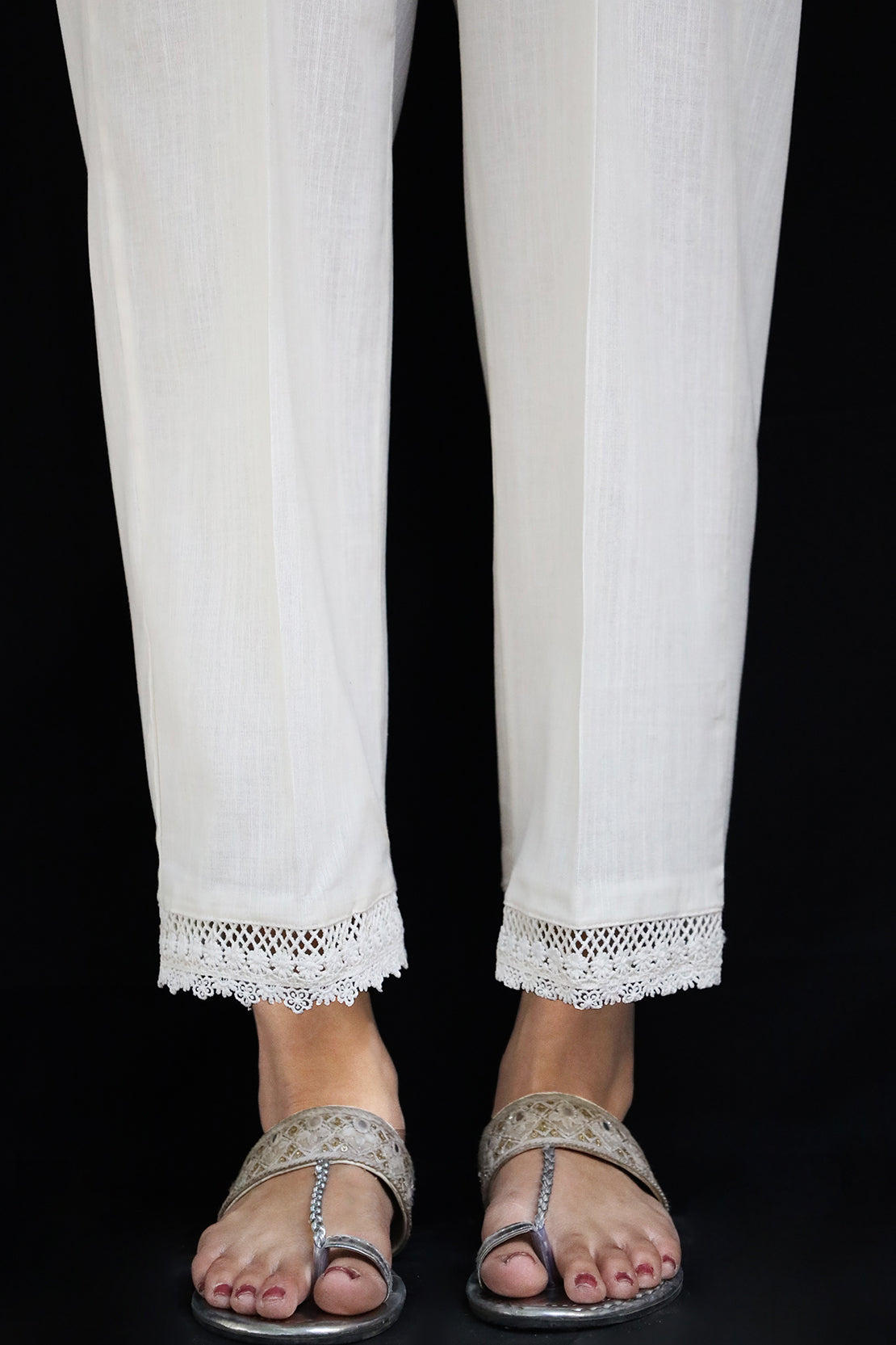 Trendiest Trouser Design with joint lace #trouserdesign #capridesign20... |  TikTok