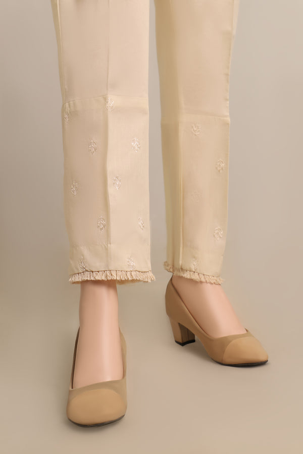Cotton Jacquard Pants