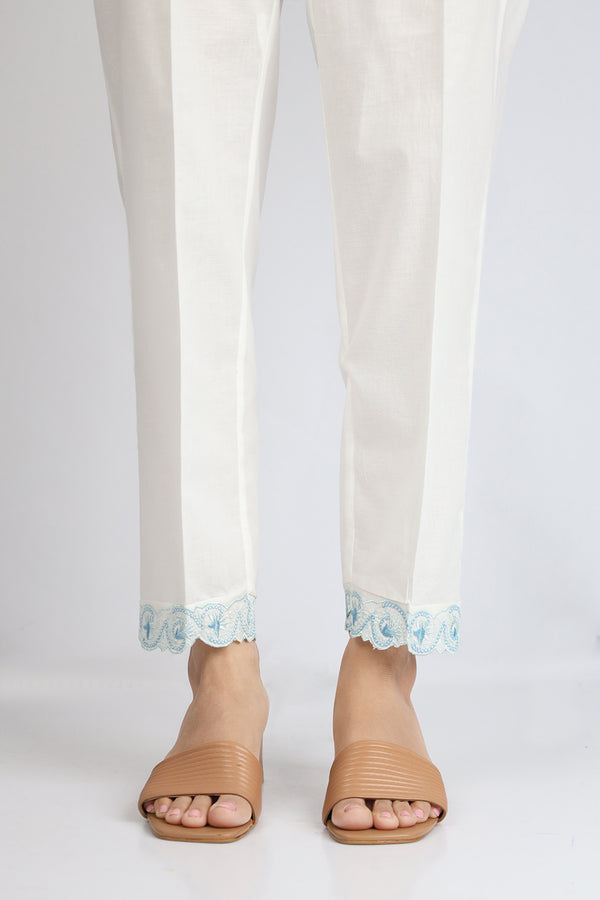 Embroidered Cambric Pants
