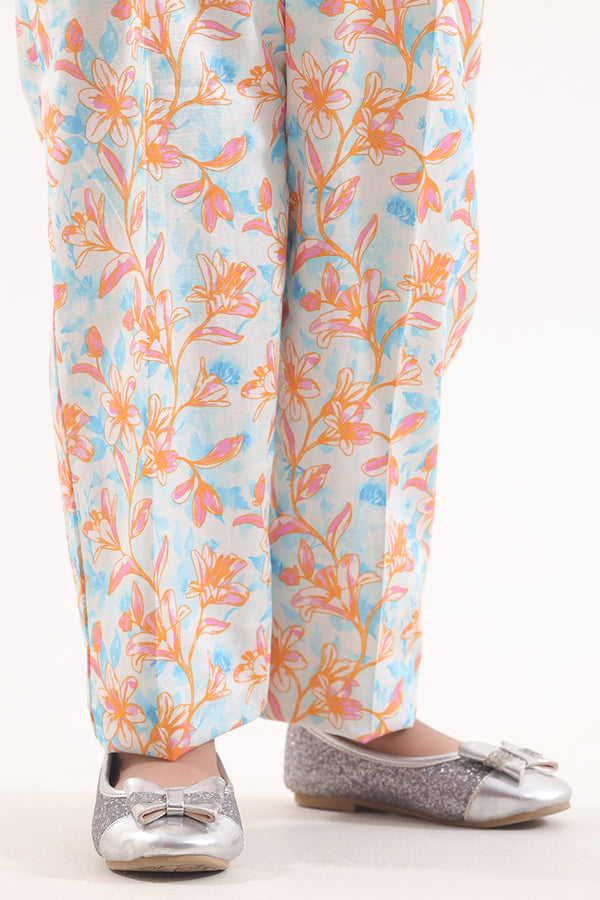 Printed Cambric Pant For Kids