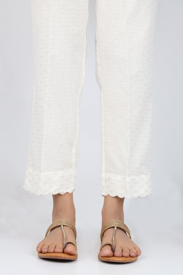 Cotton Jacquard Pants