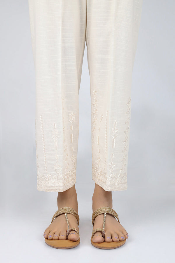 Embroidered Cotton Pant