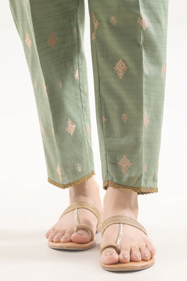 Cotton Jacquard Pants