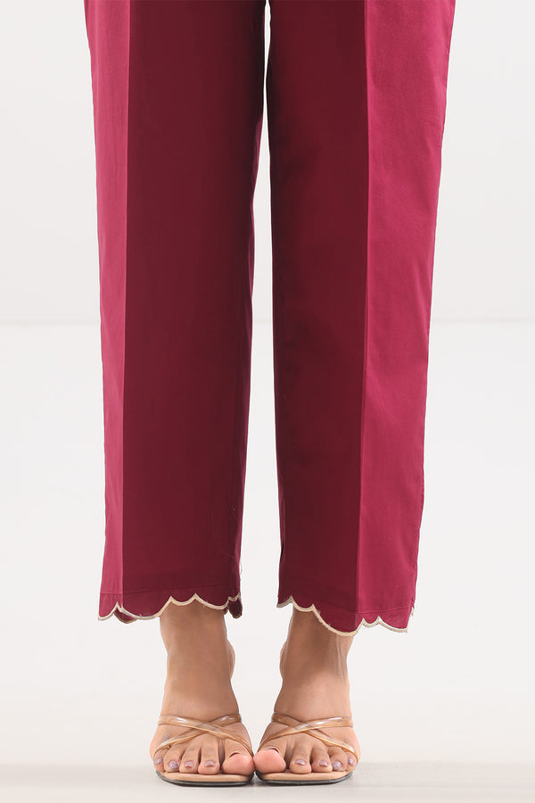 Embroidered Cotton Pant