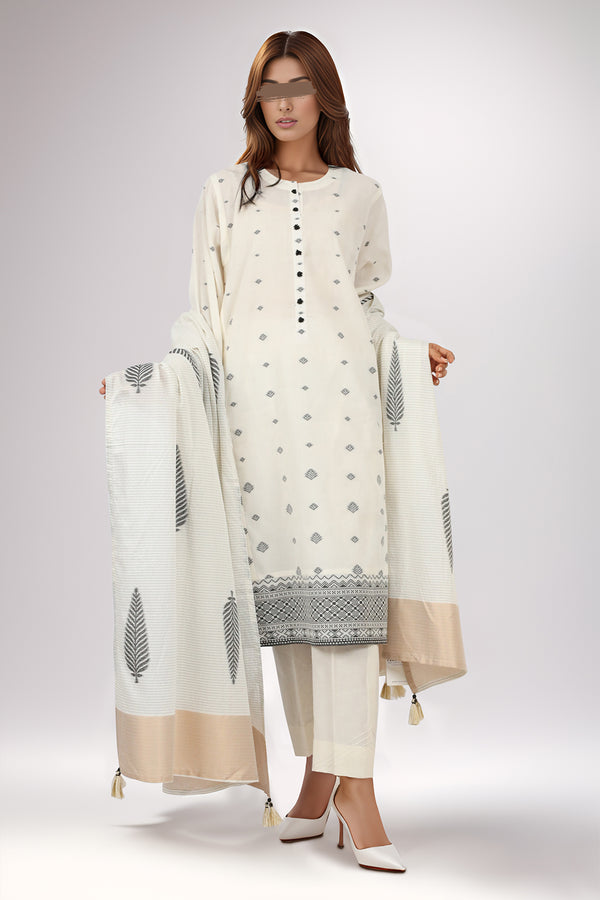 Lawn Jacquard Dupatta