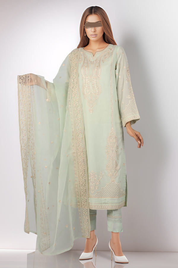 Organza Embroidered dupatta