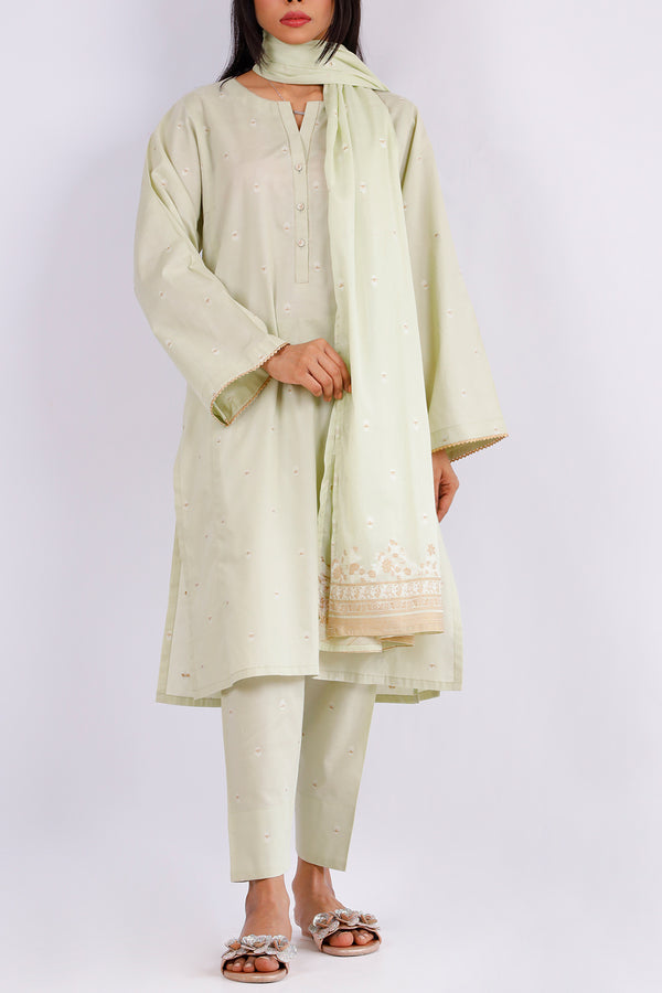 Cotton Jacquard Stole