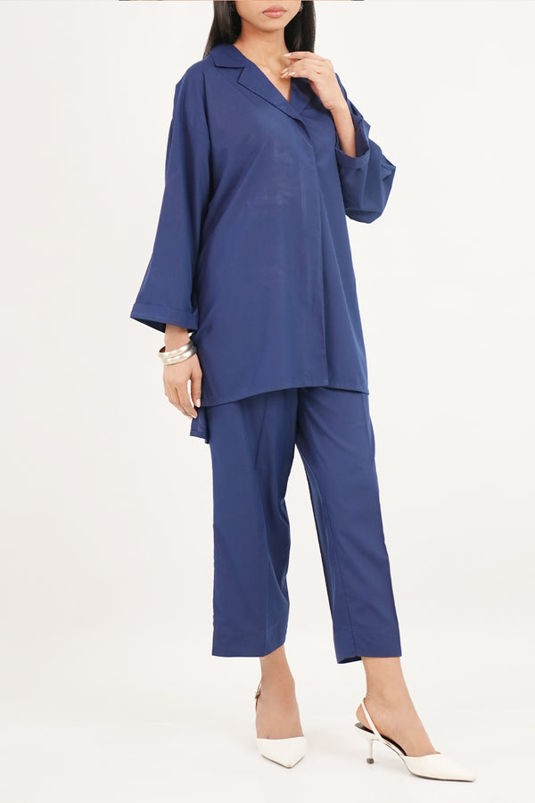 Solid Easy Care Weave Stitched 2 Piece (Shirt/Trouser)