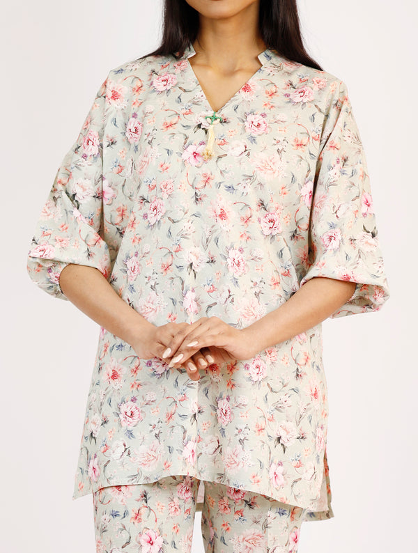 Printed Lawn Stitched 2 Piece (Shirt/Trouser)