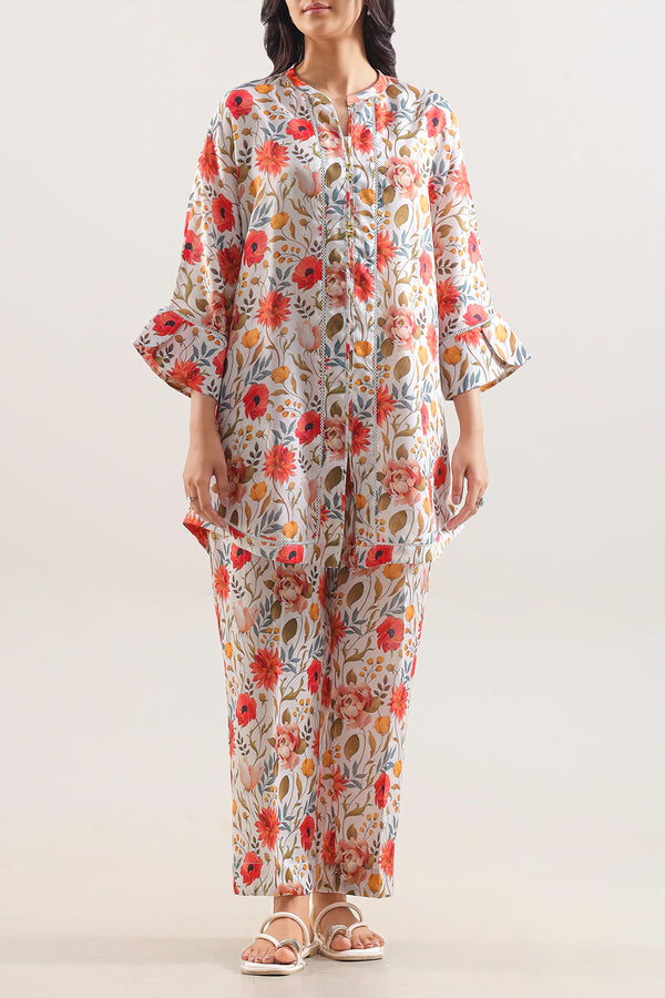 Printed Korean Lawn Stitched Shirt