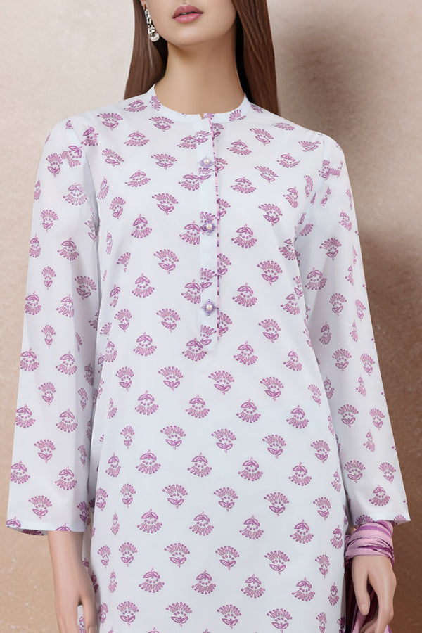 Unstitched Printed Lawn 3 Piece