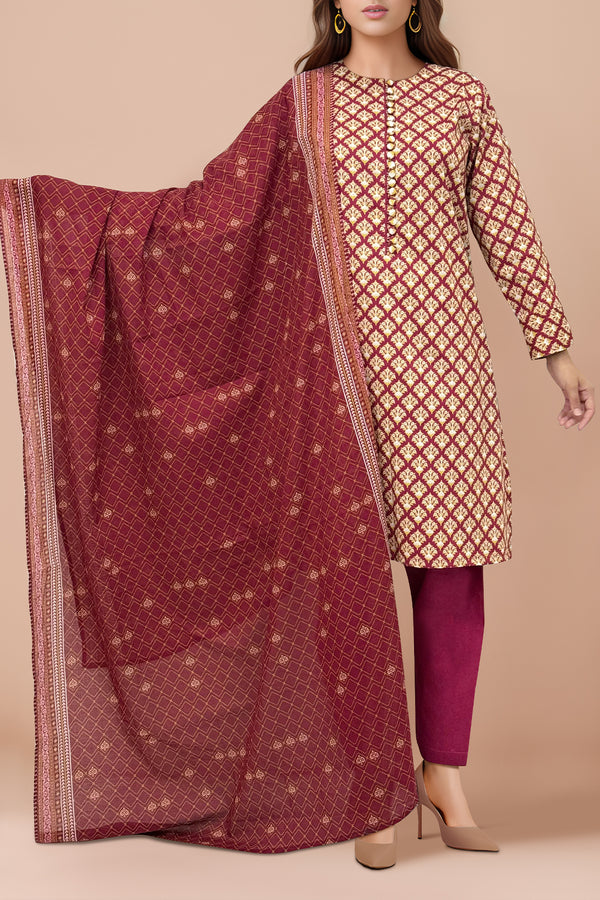 Unstitched Printed Cotton Viscose Shirt