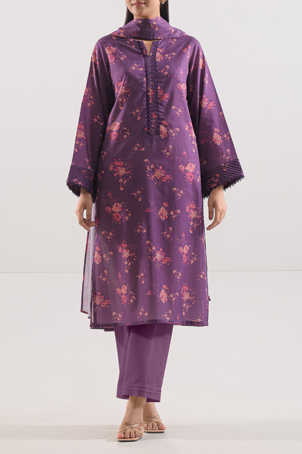 Unstitched Printed Lawn 3 Piece