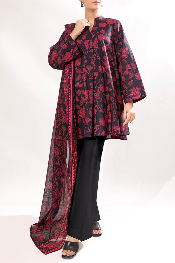 Unstitched Printed Lawn 3 Piece