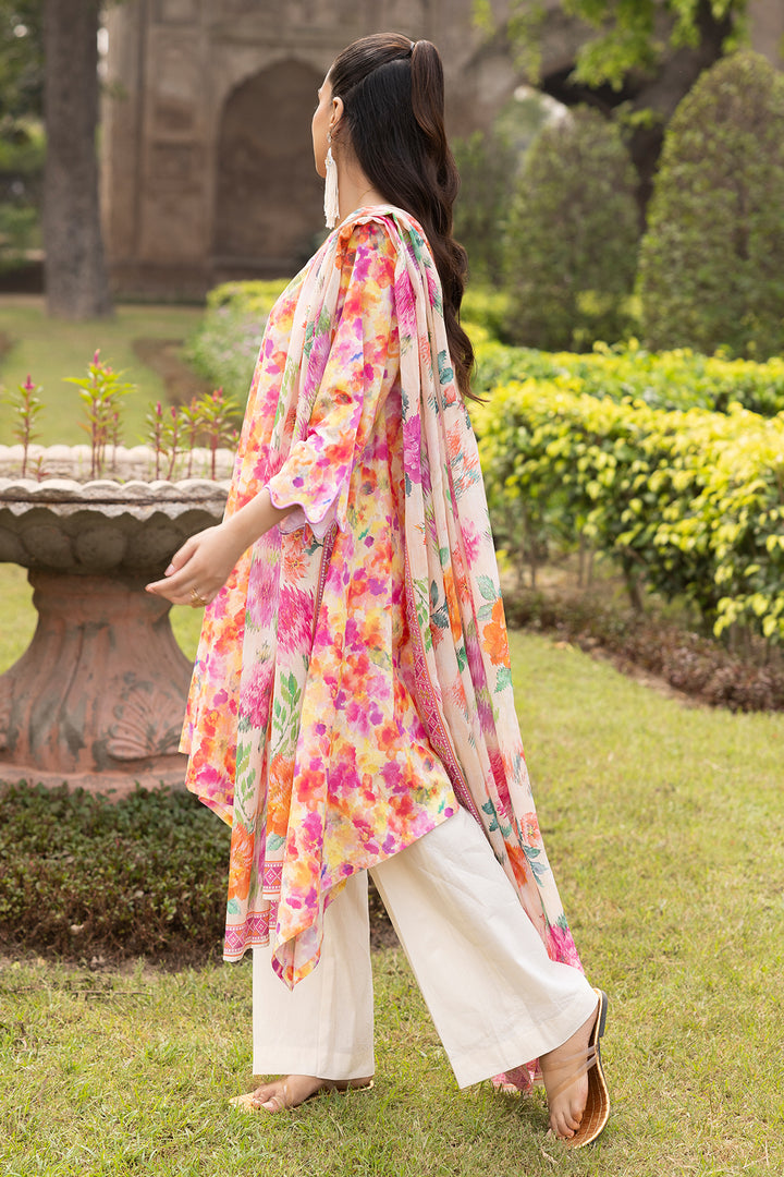 Unstitched Printed Lawn 3 Piece – SAYA