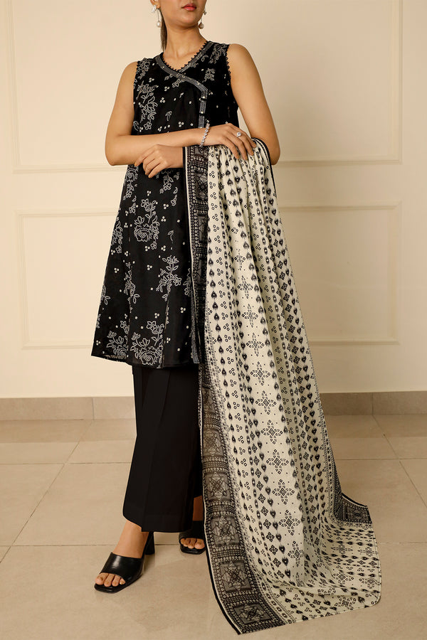 Unstitched Printed Lawn 3 Piece