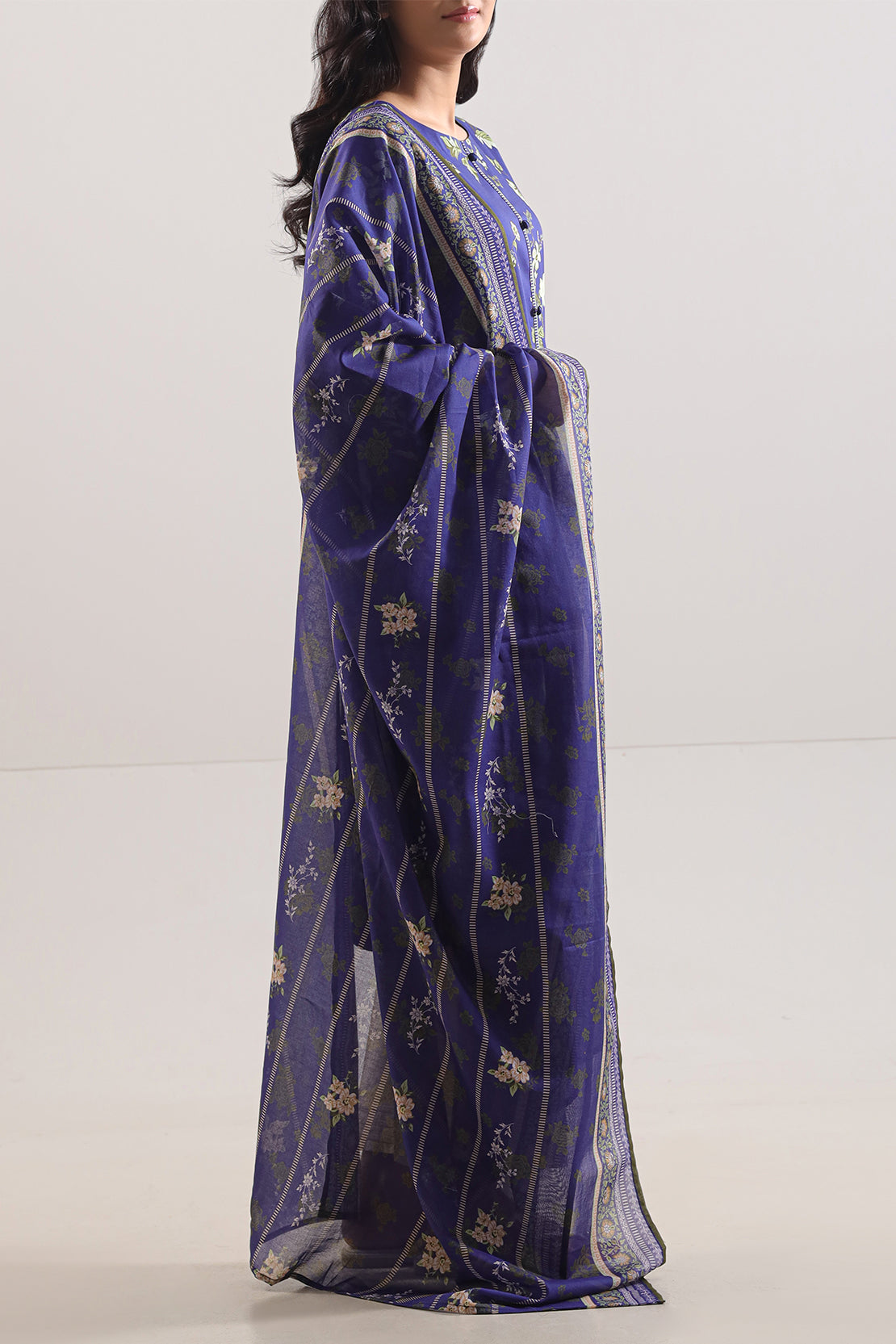 Blue Printed Lawn 3-Piece 2