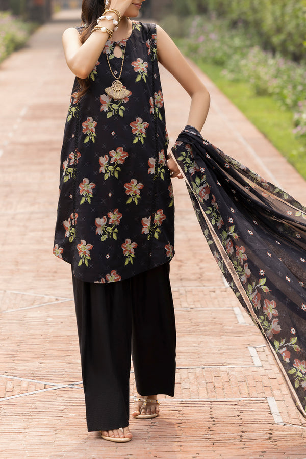 Unstitched Printed Lawn 3 Piece