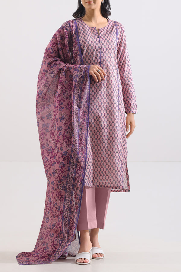 Unstitched Printed Lawn 3 Piece