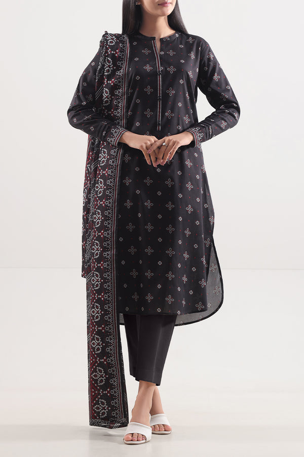 Unstitched Printed Lawn 3 Piece