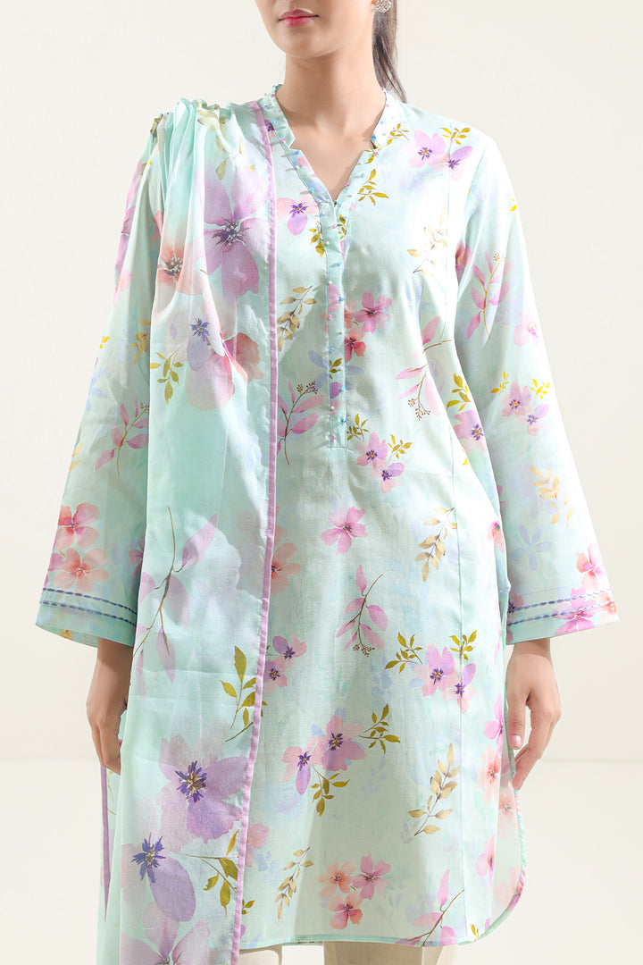 Unstitched Printed Lawn 3 Piece-WUNS-6609 – SAYA