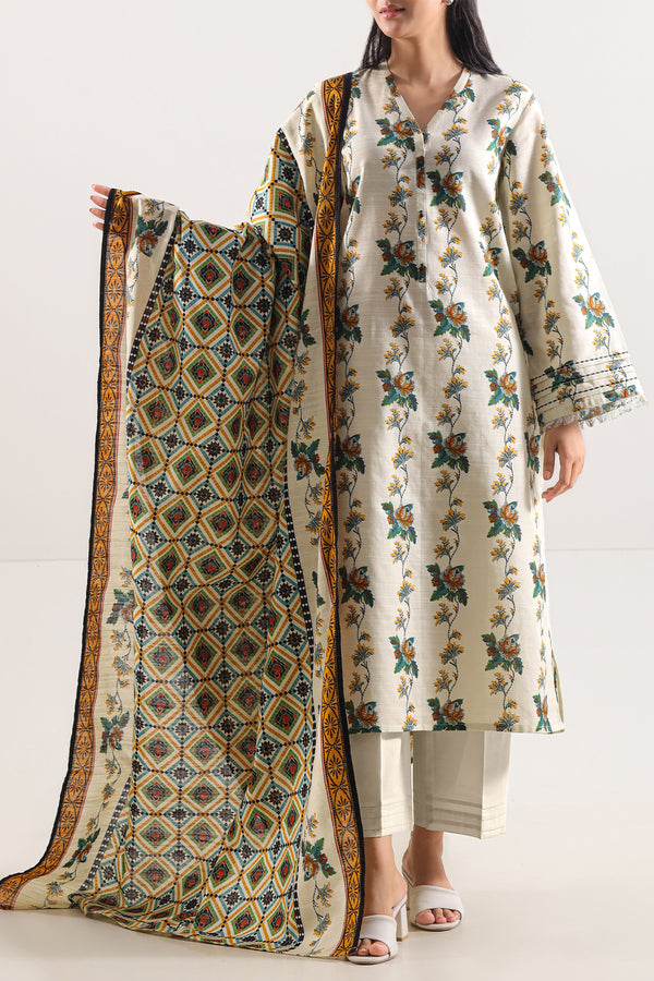 Unstitched Printed 3 Piece – in Lawn & Khaddar