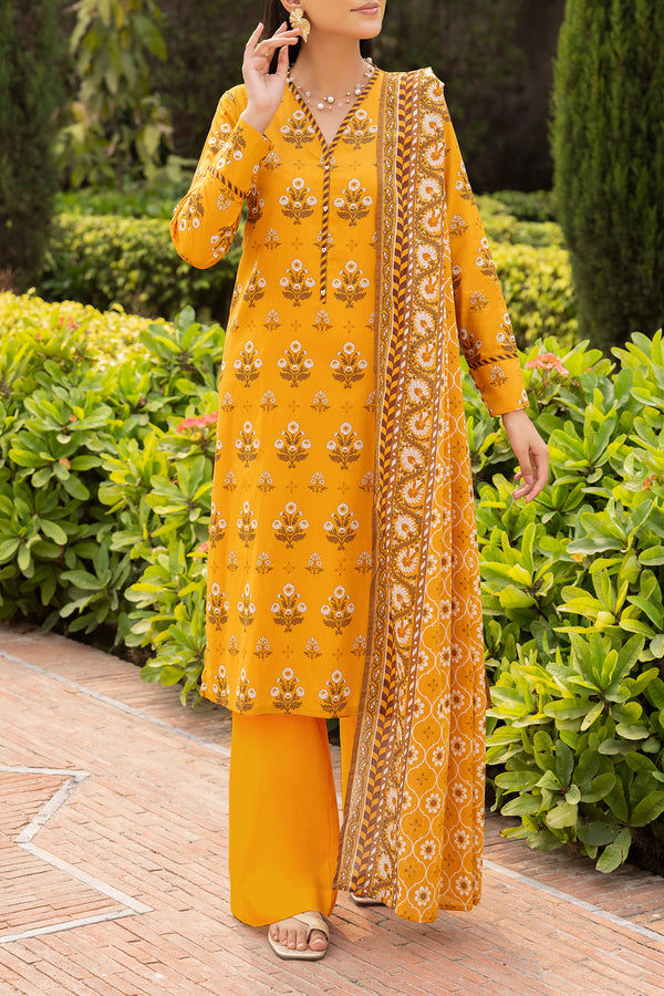 Unstitched Printed Lawn 3 Piece