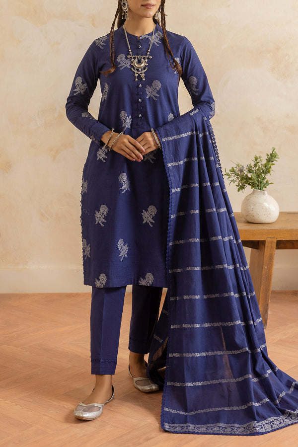 Unstitched Cotton Jacquard Shirt