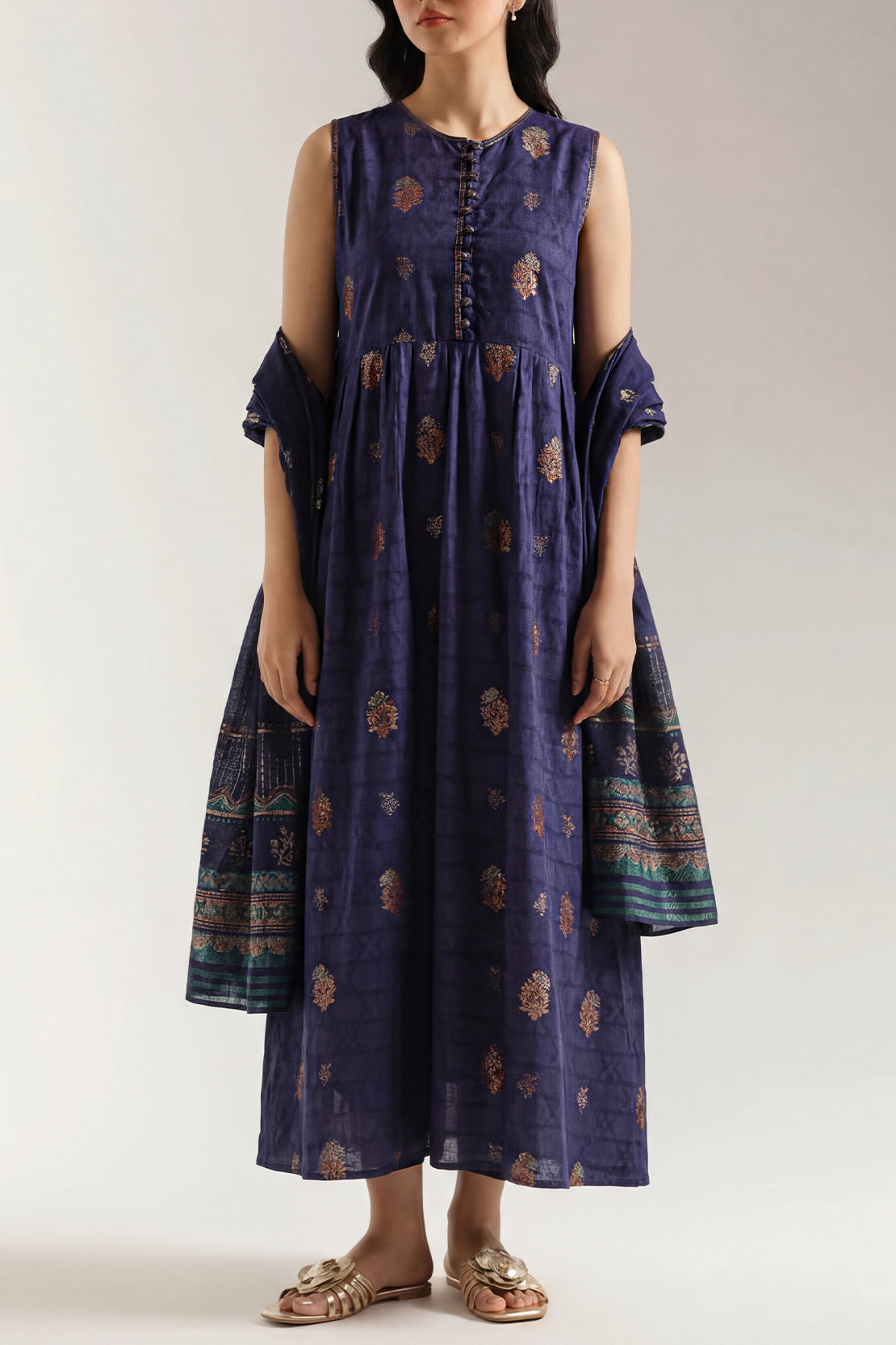Unstitched Jacquard Cotton 3 Piece