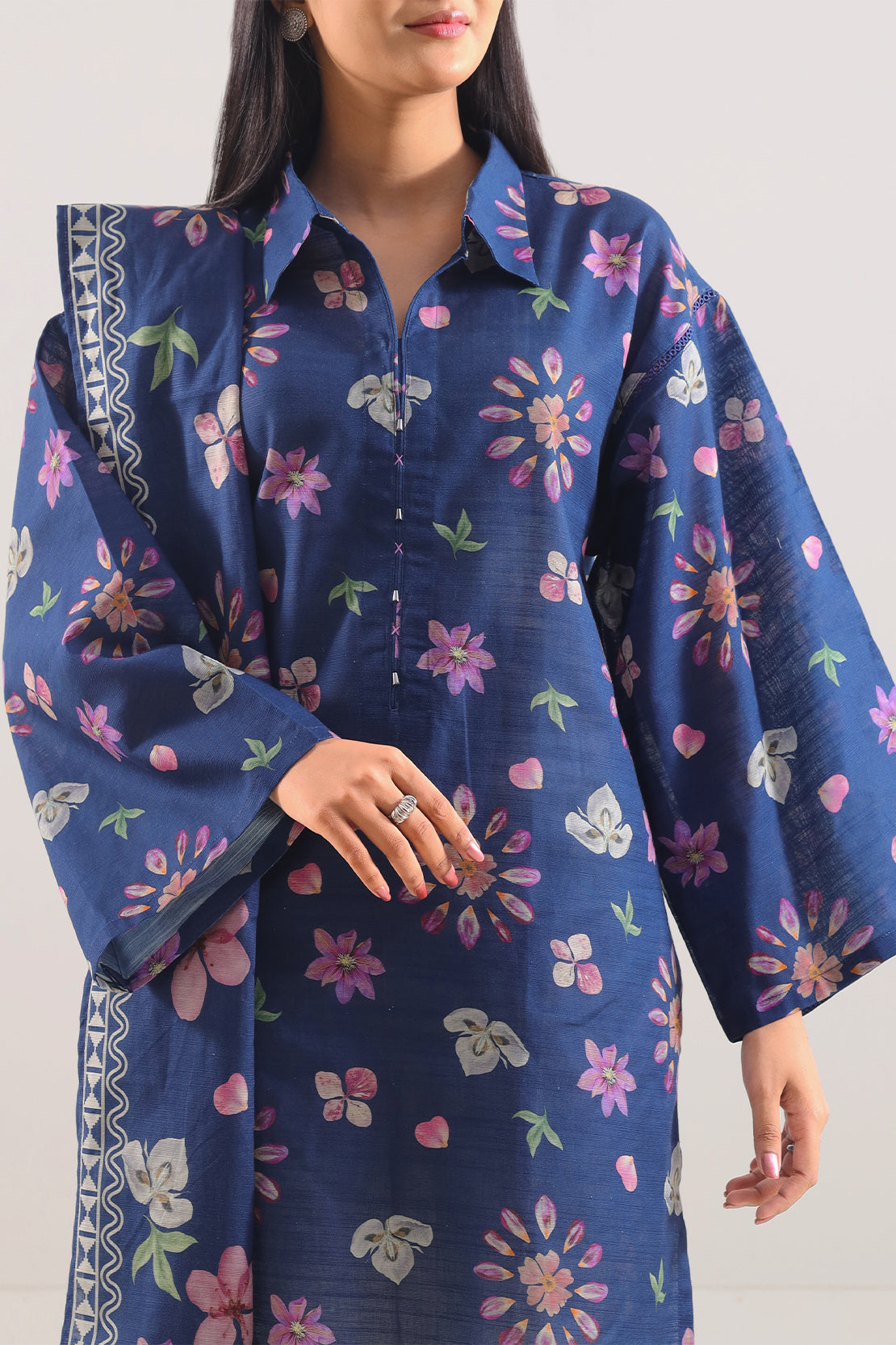 Blue Watercolor Lawn 3-Piece 3