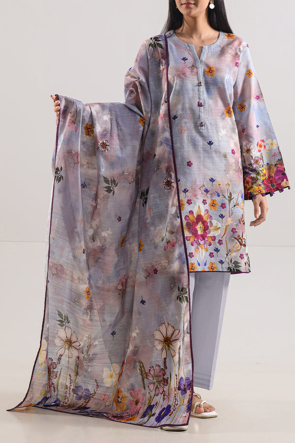 Unstitched Printed 3 Piece – in Lawn & Khaddar