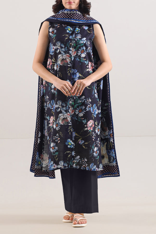 Unstitched Printed 3 Piece – in Lawn & Khaddar