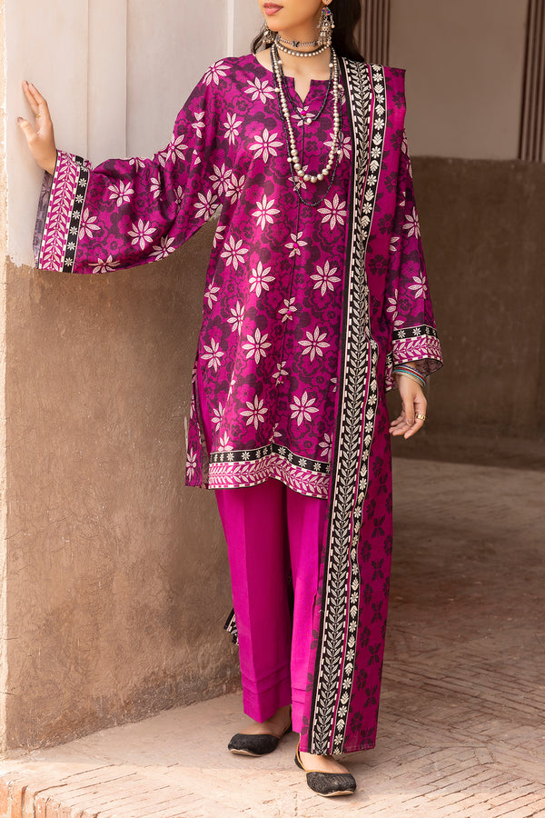 Unstitched Printed 3 Piece – in Lawn & Khaddar