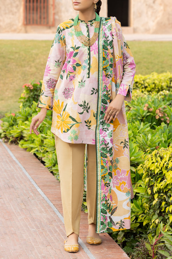 Unstitched Printed 3 Piece – in Lawn & Khaddar