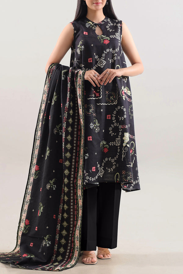 Unstitched Printed 3 Piece – in Lawn & Khaddar