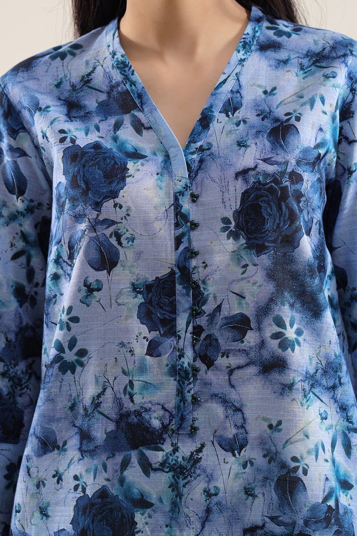 Unstitched Printed Lawn 3 Piece – SAYA