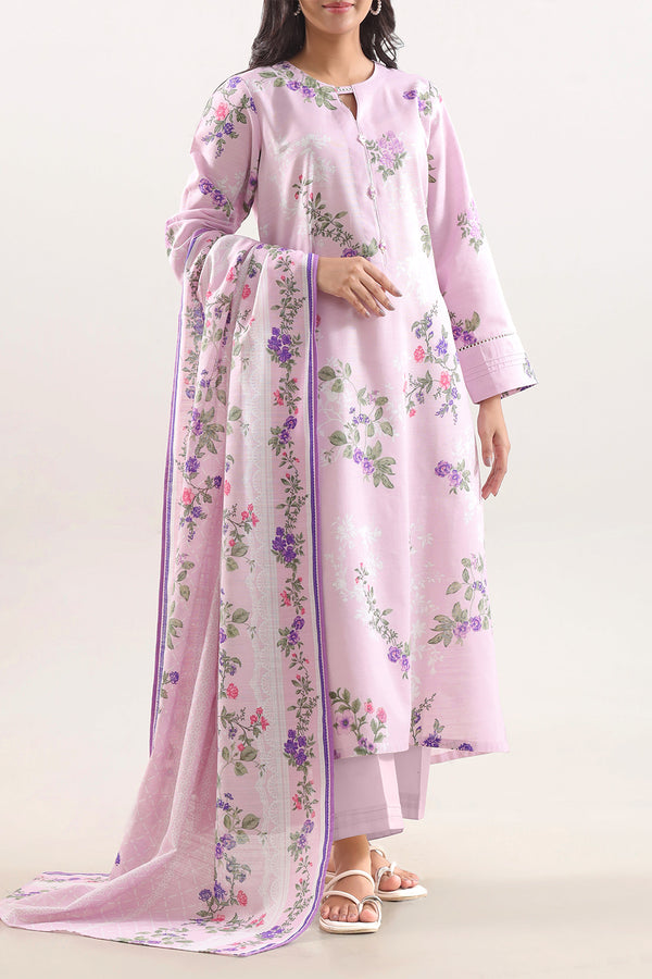 Unstitched Printed Warm Khaddar 3 Piece