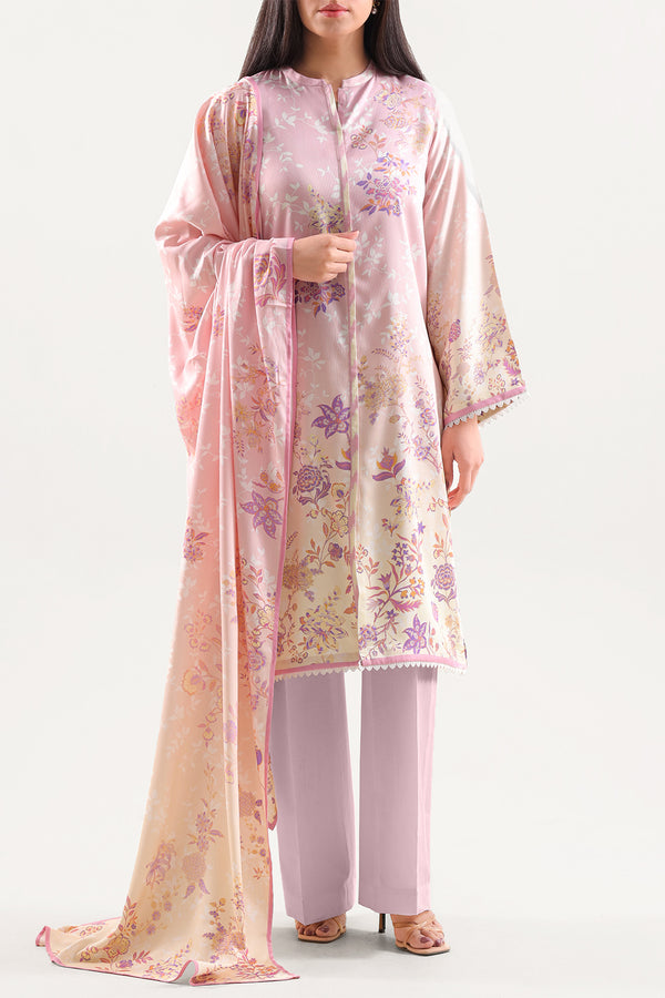 Unstitched Printed Corduroy 3 Piece