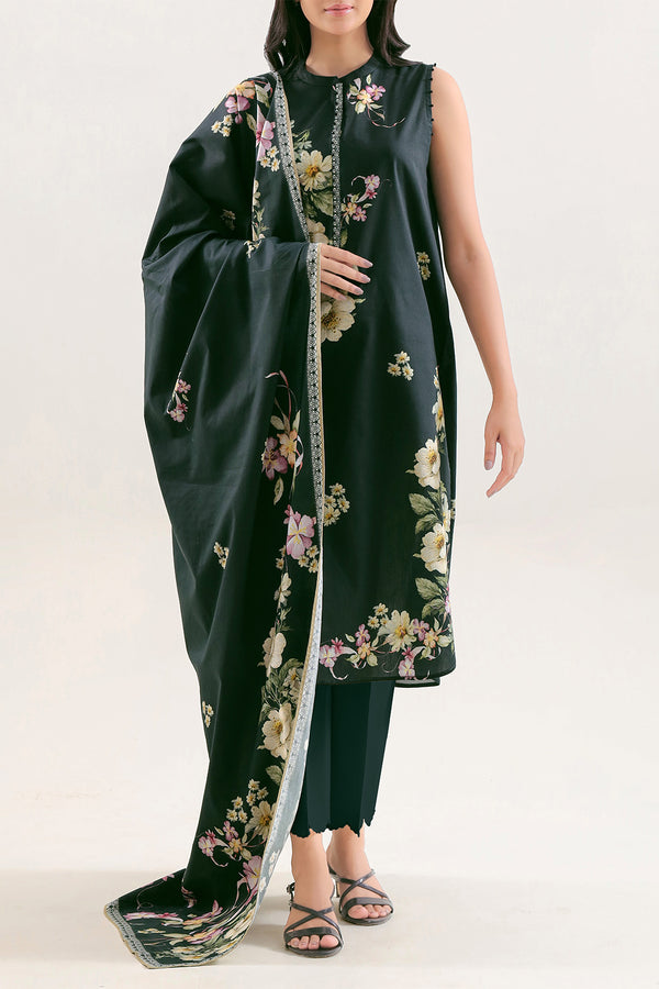 Unstitched Printed Warm Cotton 3 Piece