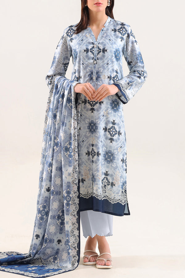 Unstitched Printed Pashmina 3 Piece