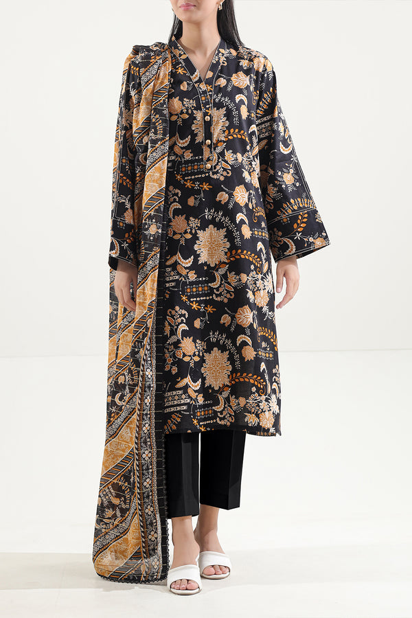 Unstitched Printed Lawn 3 Piece