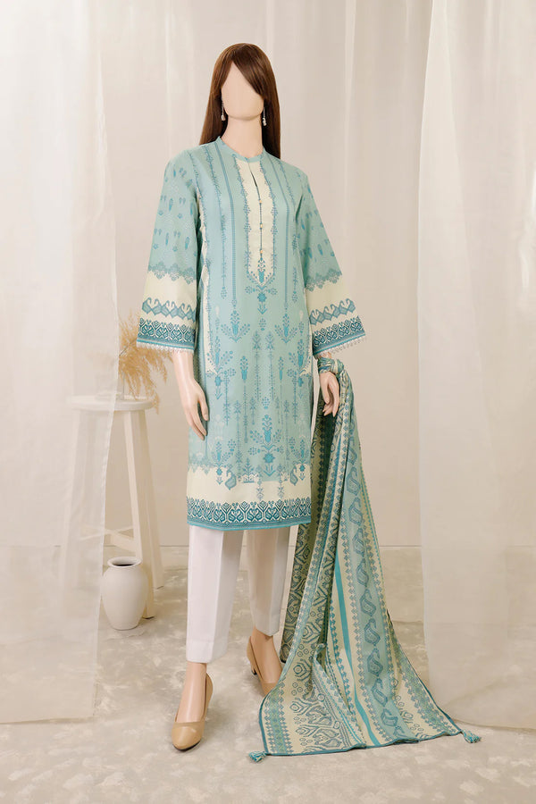 Unstitched Printed Lawn 2 Piece (Shirt/Dupatta)