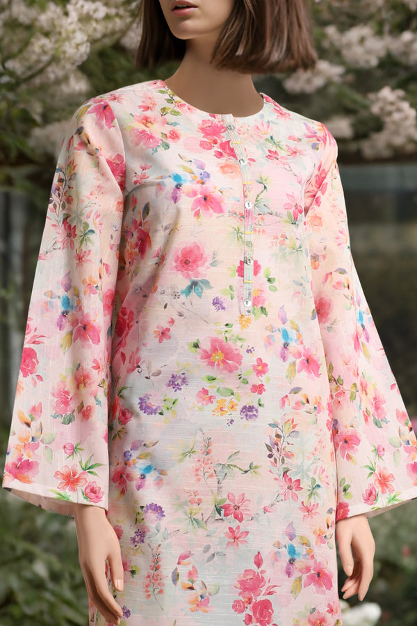 Unstitched Printed Khaddar 2 Piece (Shirt/Trouser)